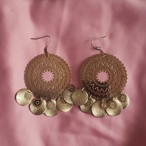 Ornate Disk Earrings